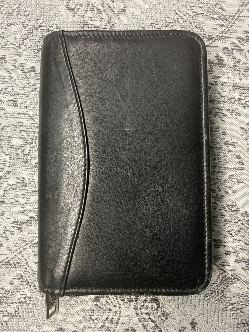Scully Black Leather Zip Wallet - 5x7